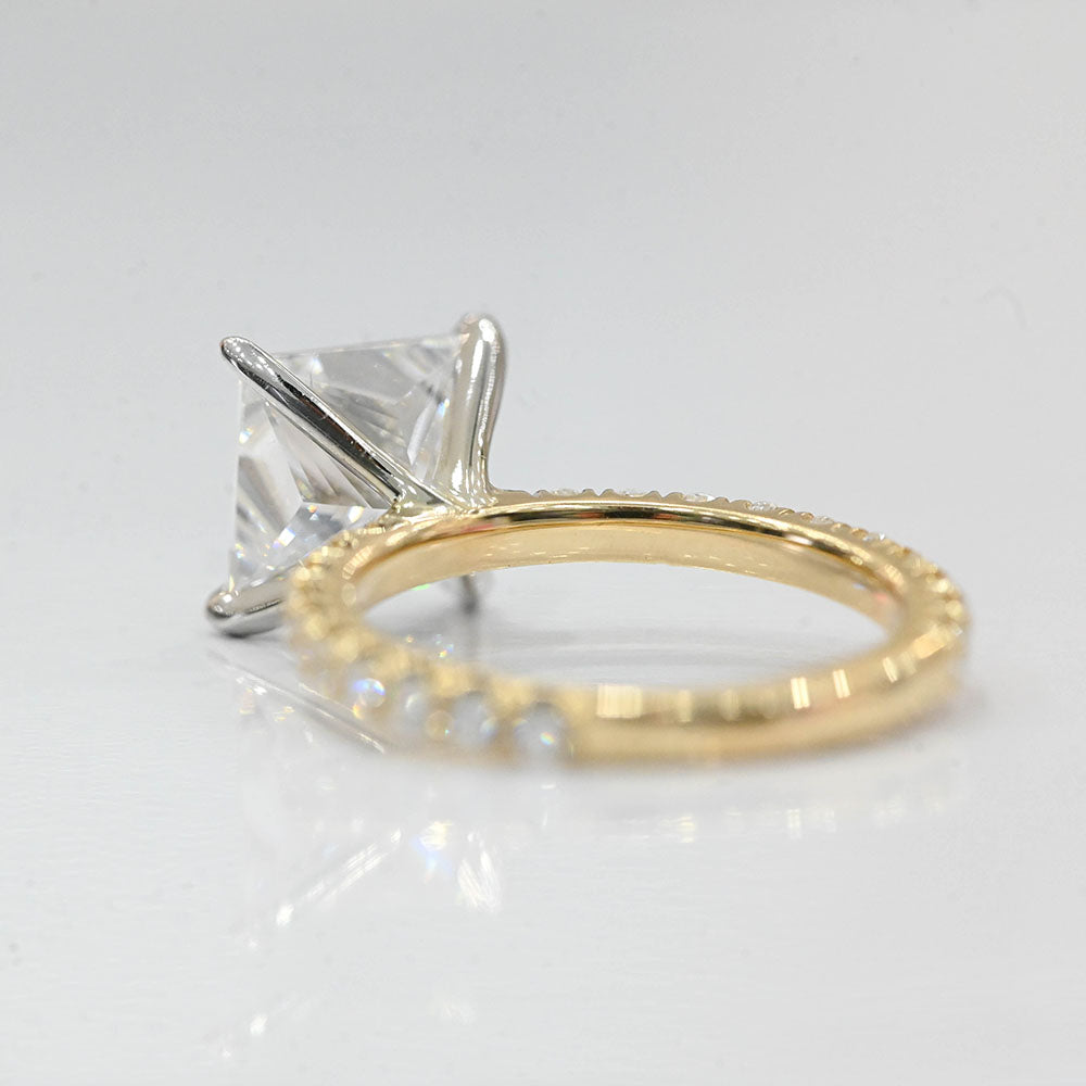 4.03 Carat Round Lab Grown Diamond Engagement Ring - Happy Jewelers Fine Jewelry Lifetime Warranty