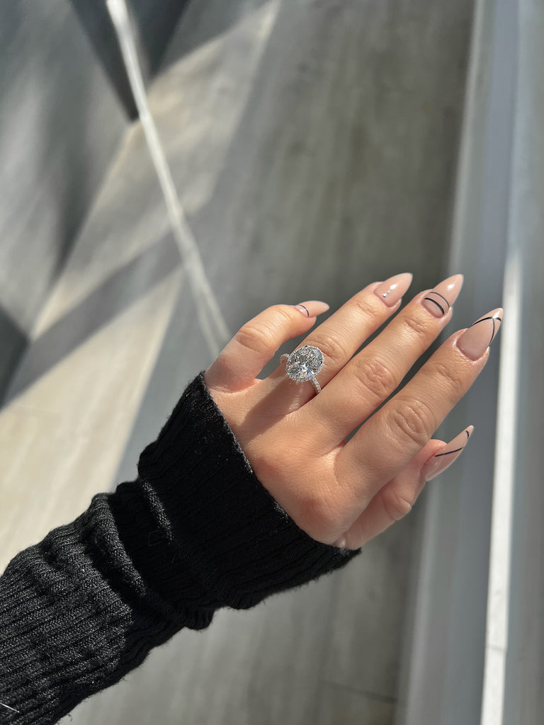 Engagement Ring Wednesday | 4.04 Oval Cut Lab Created Diamond - Happy Jewelers Fine Jewelry Lifetime Warranty