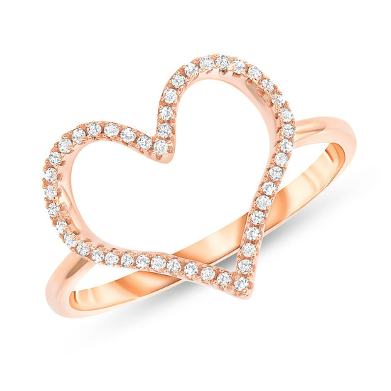 Open Heart Diamond Ring - Happy Jewelers Fine Jewelry Lifetime Warranty