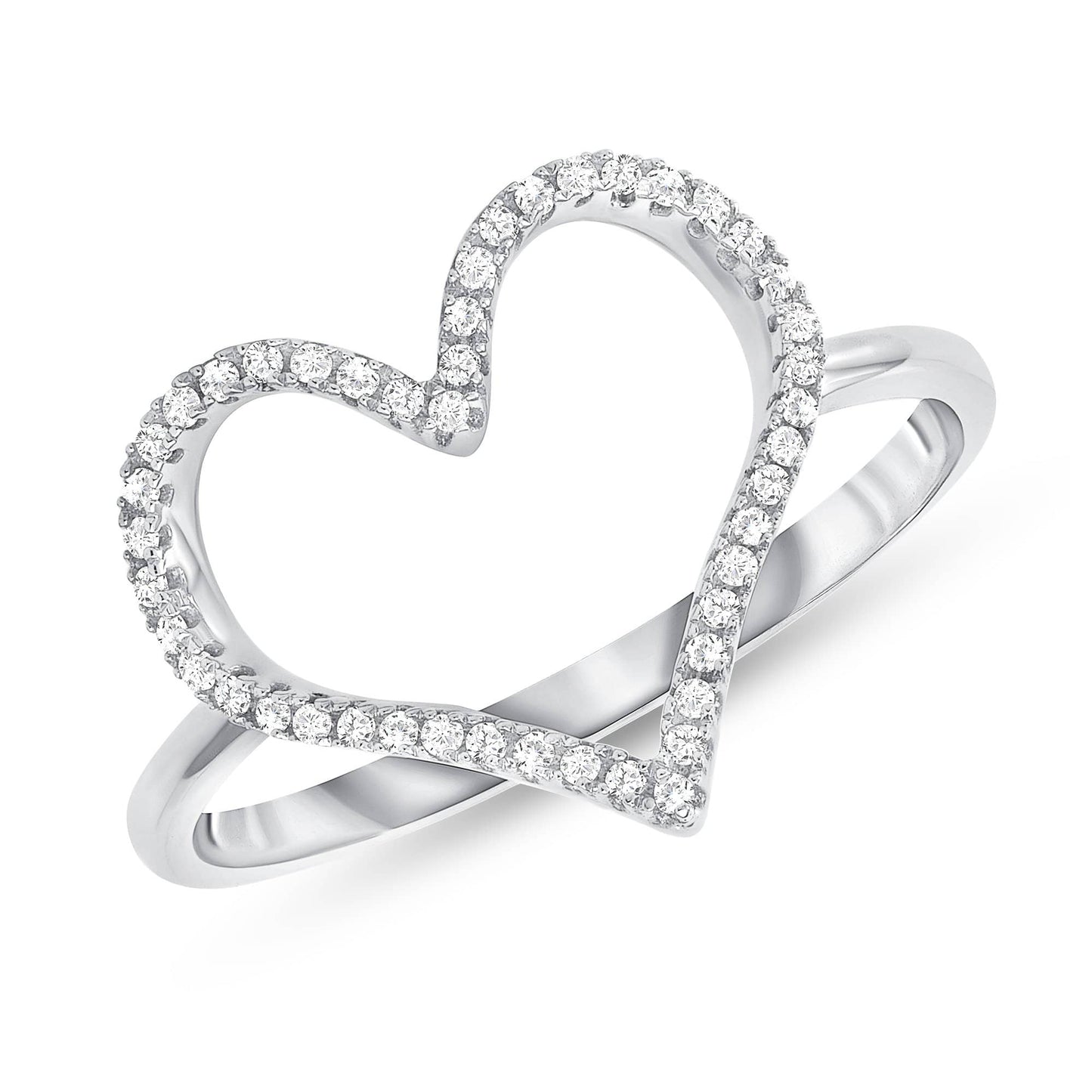 Valentine Gift!! Plain Silver Heart Shape Ring, Designer Heart Shape  Sterling Silver Ring For Women's, Silver Heart Ring – Thesellerworld