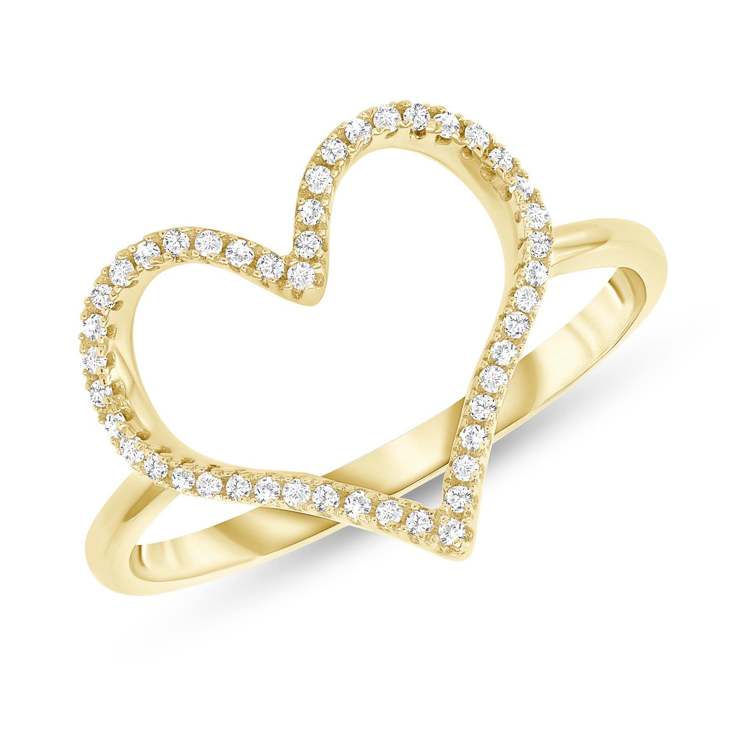 Open Heart Diamond Ring - Happy Jewelers Fine Jewelry Lifetime Warranty