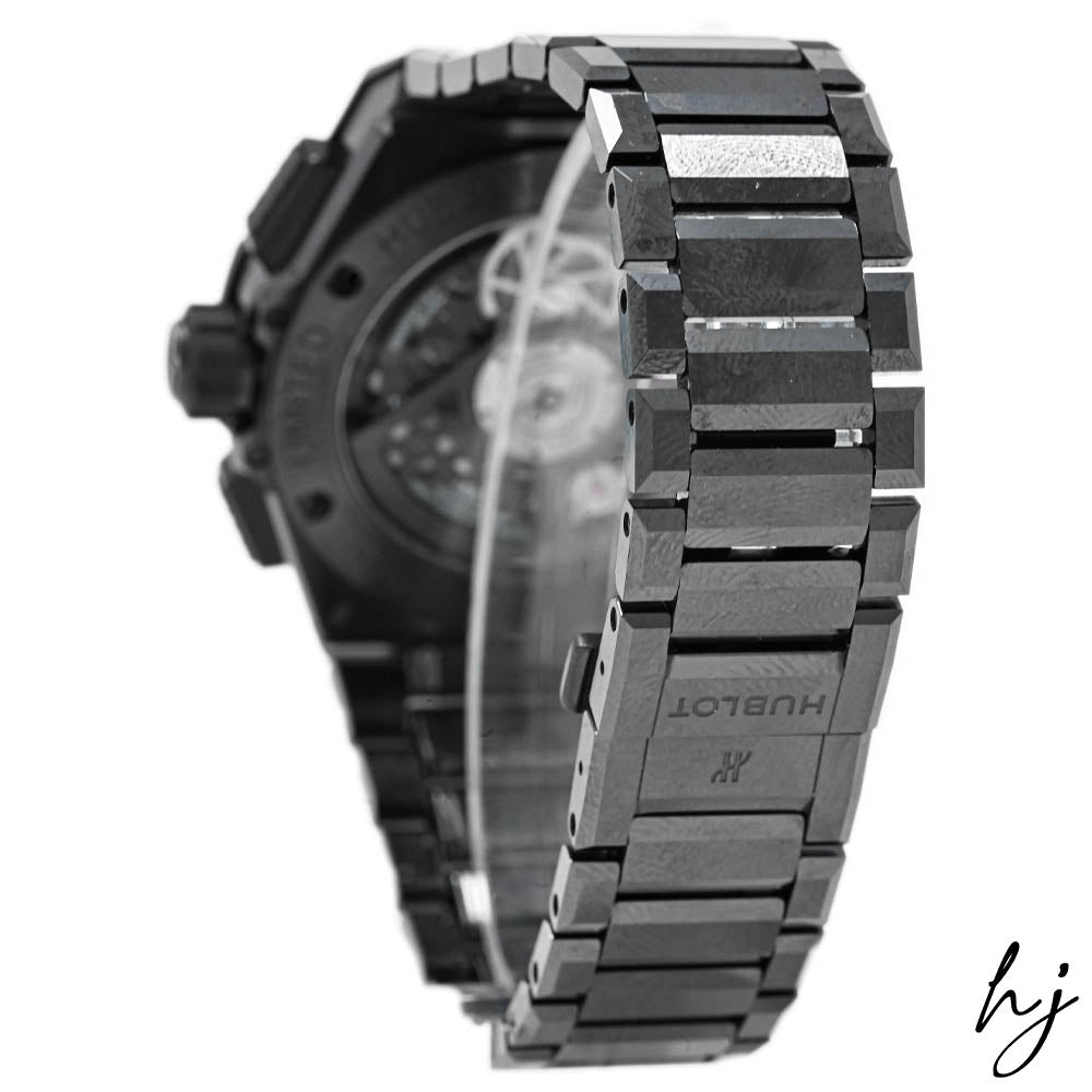 Hublot Men's Big Bang Black Ceramic 42mm Skeleton Stick Dial Watch Reference #: 451.CX.1140.CX - Happy Jewelers Fine Jewelry Lifetime Warranty