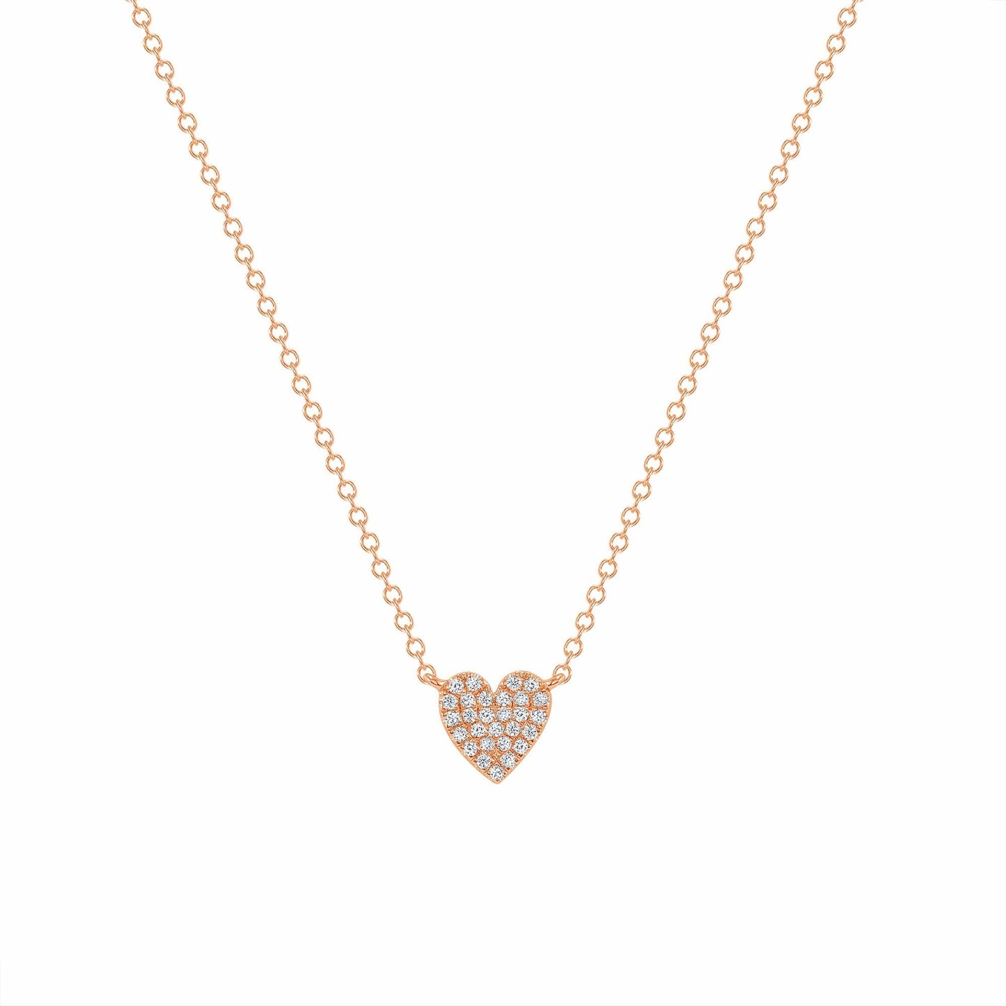 14K Gold Small Heart Necklace