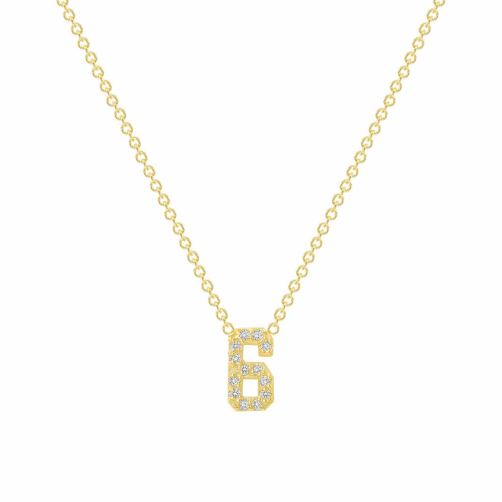 Diamond Number Necklace - Happy Jewelers Fine Jewelry Lifetime Warranty