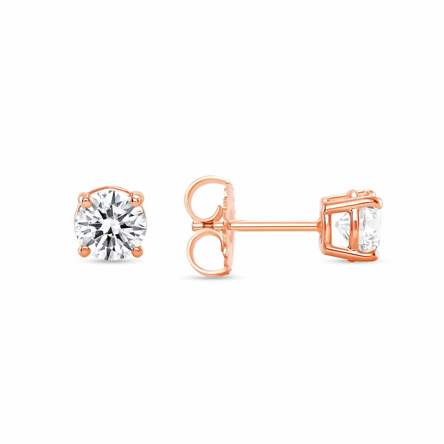 Load image into Gallery viewer, Lab Created Classic Diamond Stud Earrings - Happy Jewelers Fine Jewelry Lifetime Warranty
