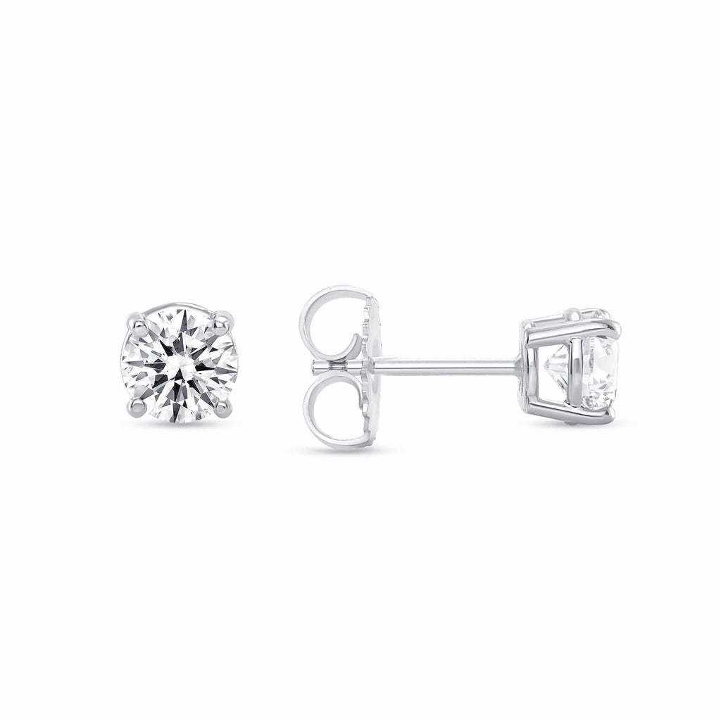 Round Brilliant Diamond Studs - Happy Jewelers Fine Jewelry Lifetime Warranty
