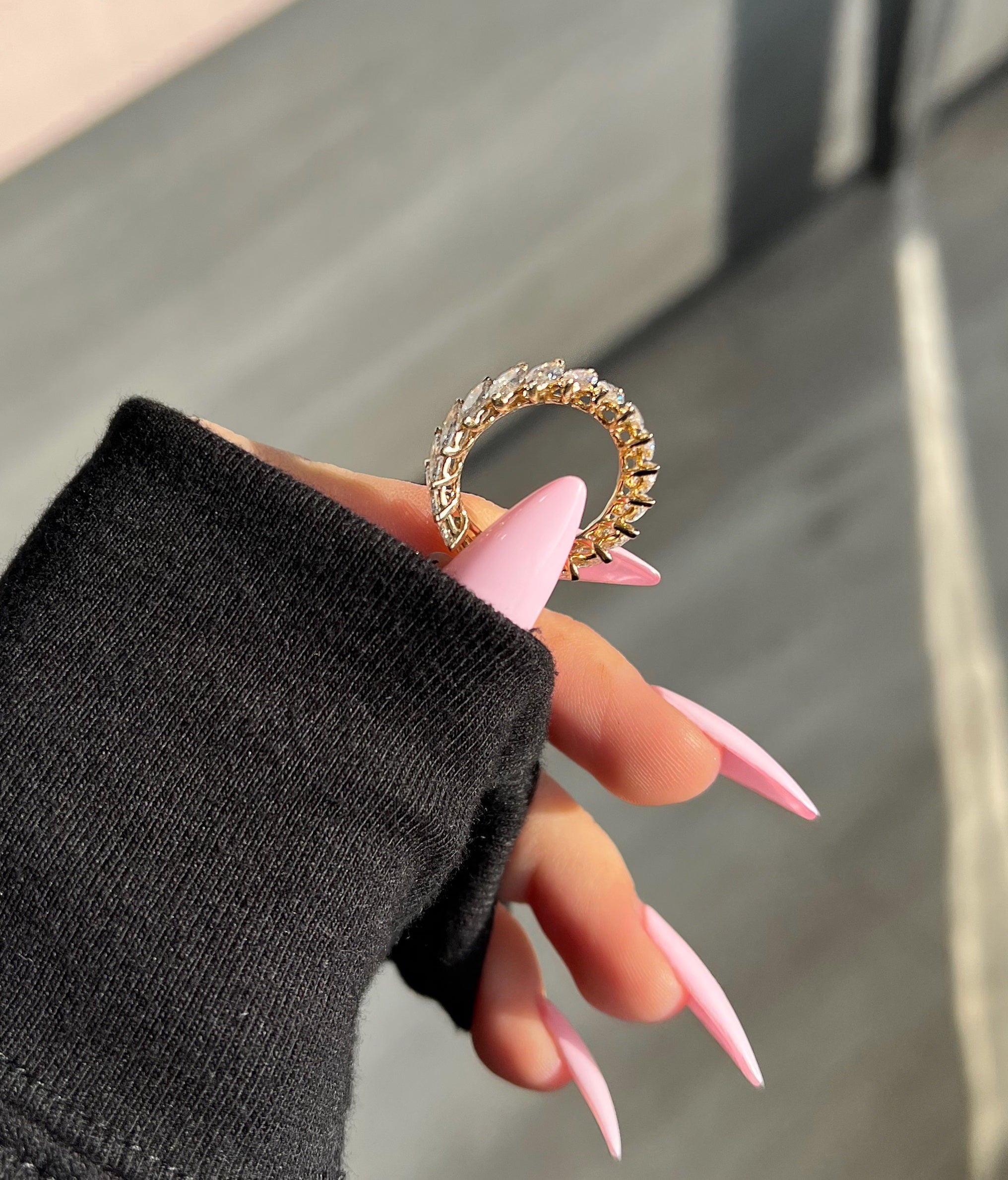 Diagonal Marquise Band - Happy Jewelers Fine Jewelry Lifetime Warranty