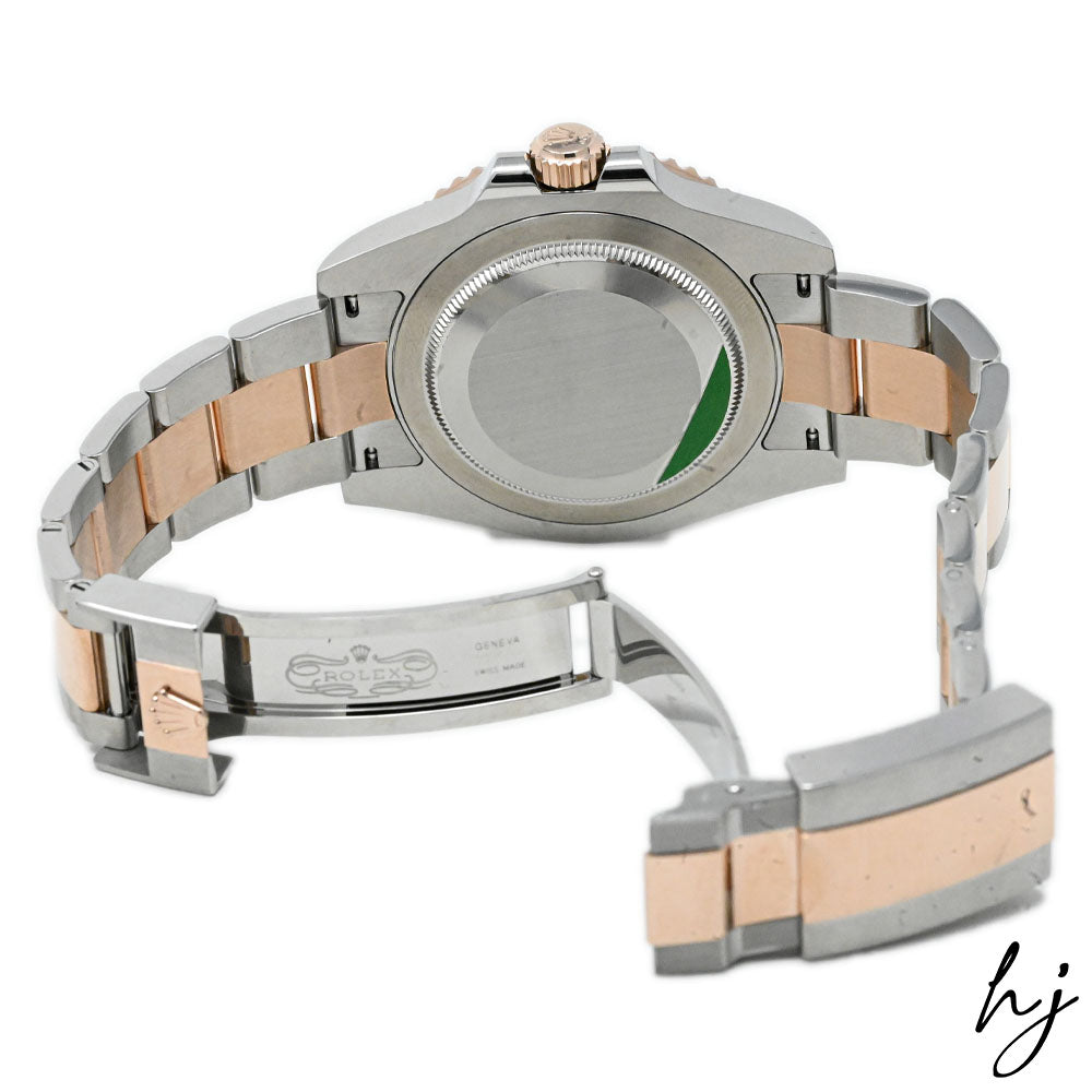 Rolex Men's GMT-Master II Rootbeer 18K Rose Gold & Steel 40mm Black Dot Dial Watch Ref #126711CHNR - Happy Jewelers Fine Jewelry Lifetime Warranty