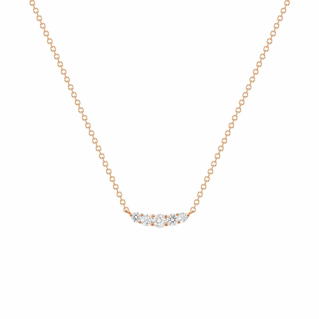 Dainty 5 Diamond Pendant - Happy Jewelers Fine Jewelry Lifetime Warranty