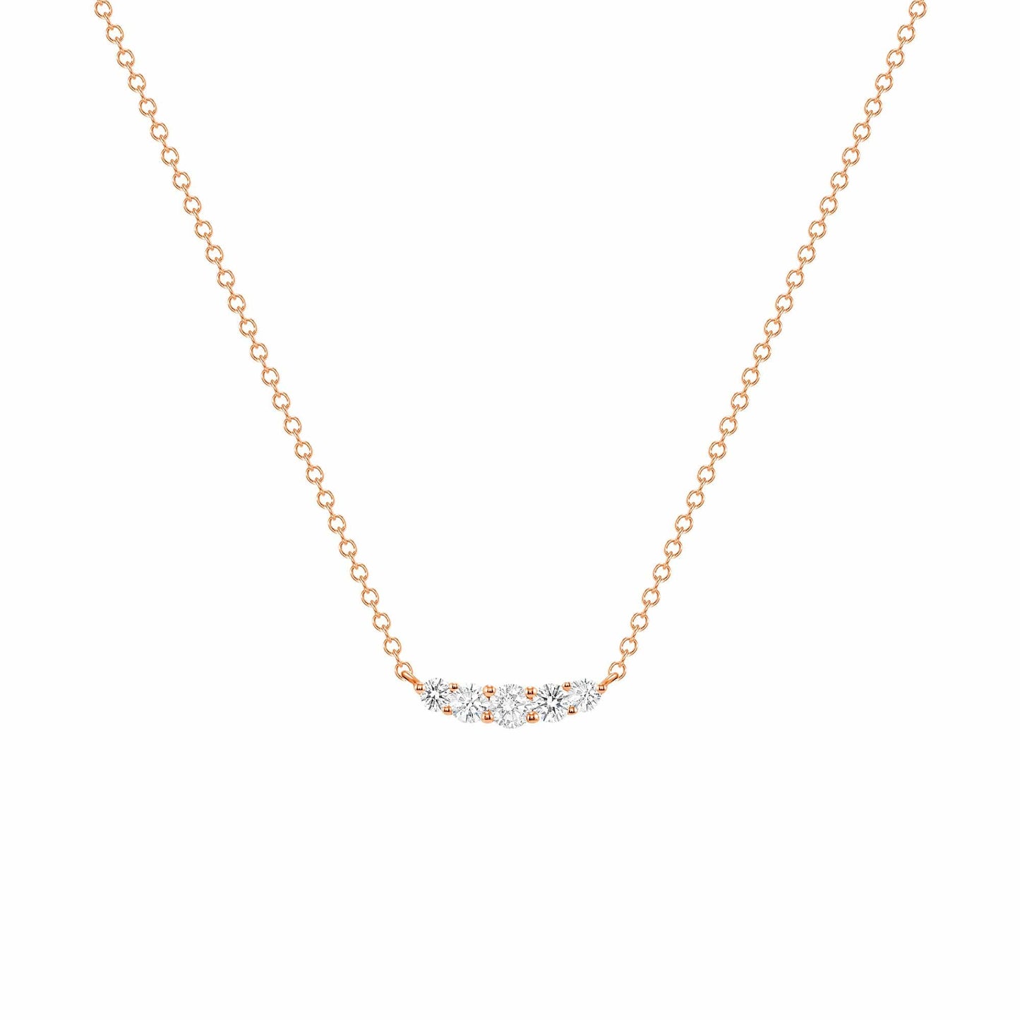 Load image into Gallery viewer, Dainty 5 Diamond Pendant - Happy Jewelers Fine Jewelry Lifetime Warranty
