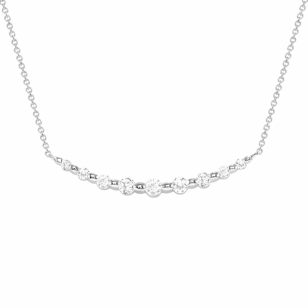 Shared Prong Diamond Necklace - Happy Jewelers Fine Jewelry Lifetime Warranty