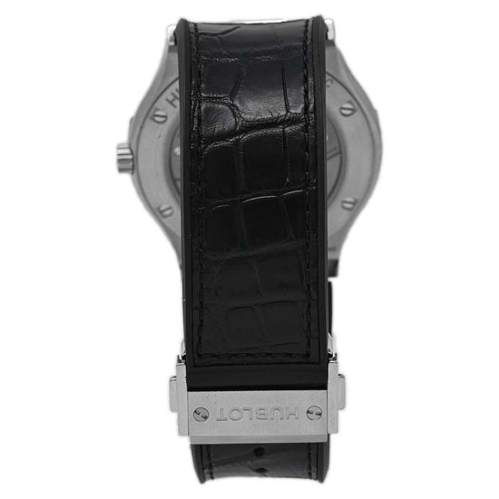 Hublot Men's Classic Fusion Ultra Thin Titanium 45mm Black Stick Dial Watch Reference #: 515.NX.1270.LR - Happy Jewelers Fine Jewelry Lifetime Warranty
