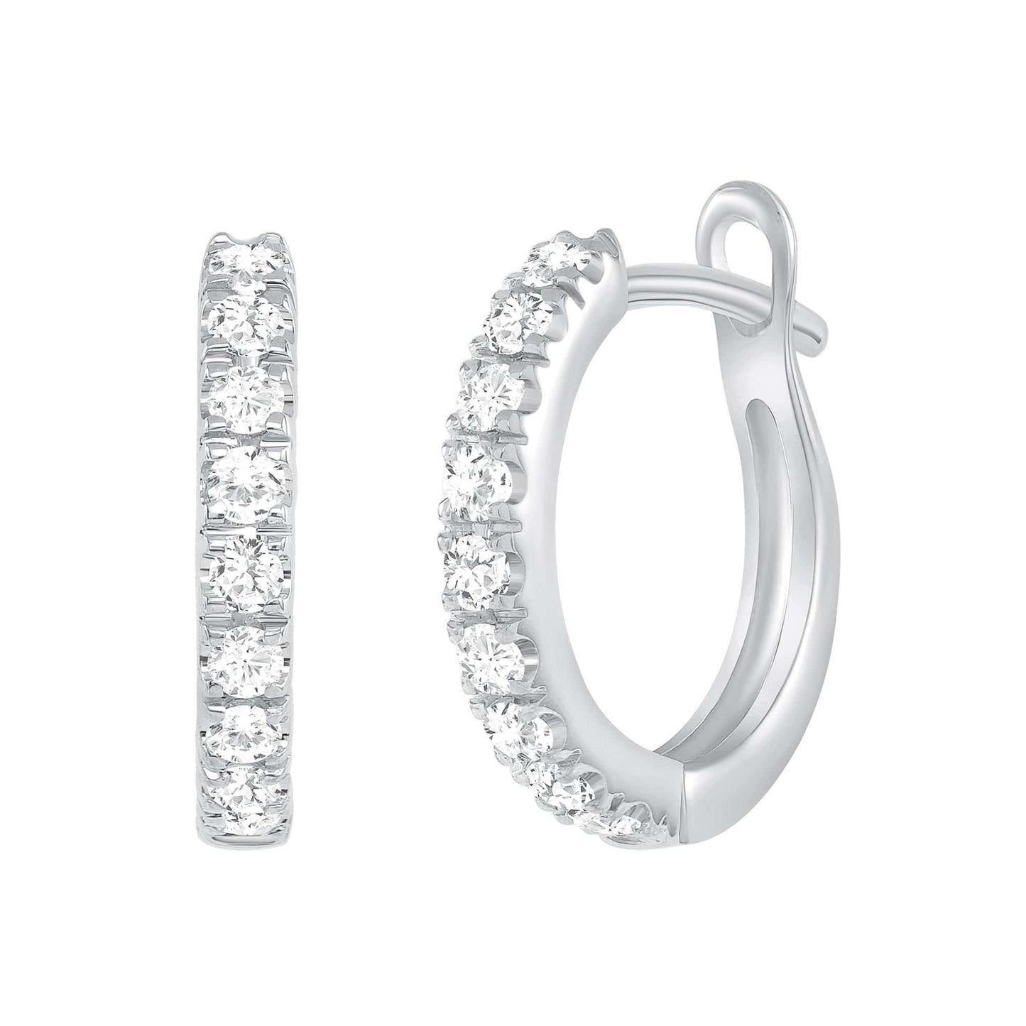 Diamond Huggies - Happy Jewelers Fine Jewelry Lifetime Warranty
