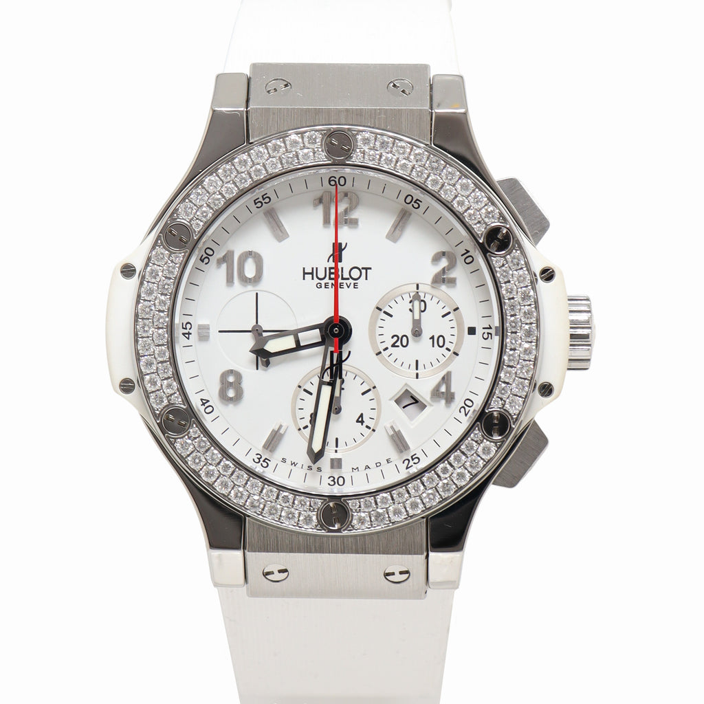 Hublot Big Bang White Ceramic 41mm White Chronogrpah Dial Watch Reference# 342.CL.230.RW.114 - Happy Jewelers Fine Jewelry Lifetime Warranty