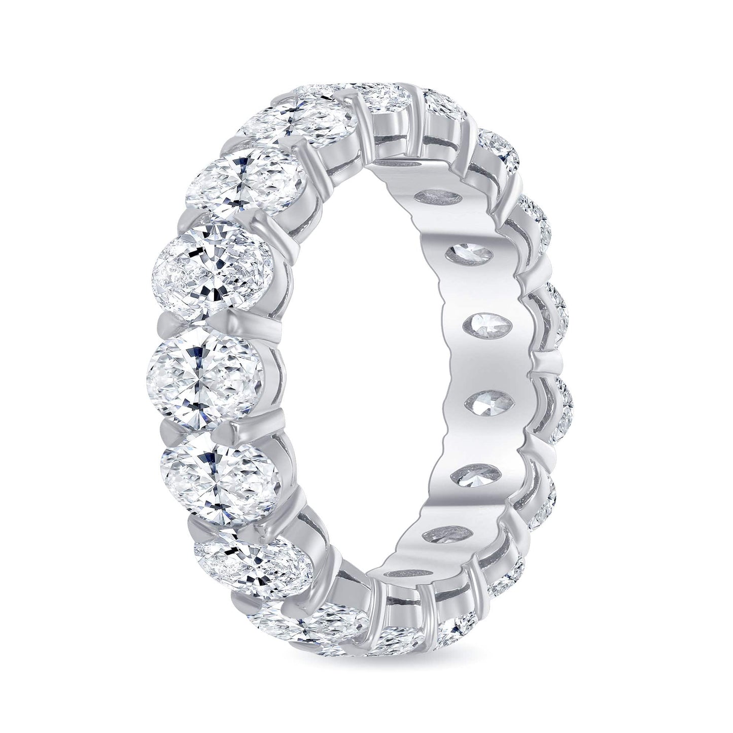 Oval Diamond Eternity Band w/ .30 Stones - Happy Jewelers Fine Jewelry Lifetime Warranty