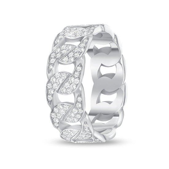 Diamond Cuban Chain Ring - Happy Jewelers Fine Jewelry Lifetime Warranty
