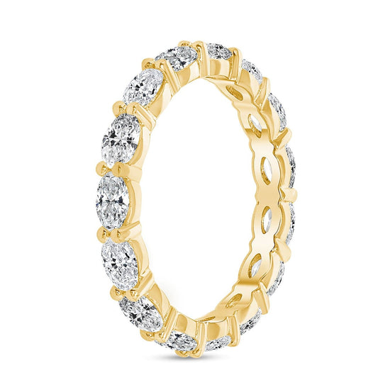 Load image into Gallery viewer, Sideways Diamond Oval Band - Happy Jewelers Fine Jewelry Lifetime Warranty
