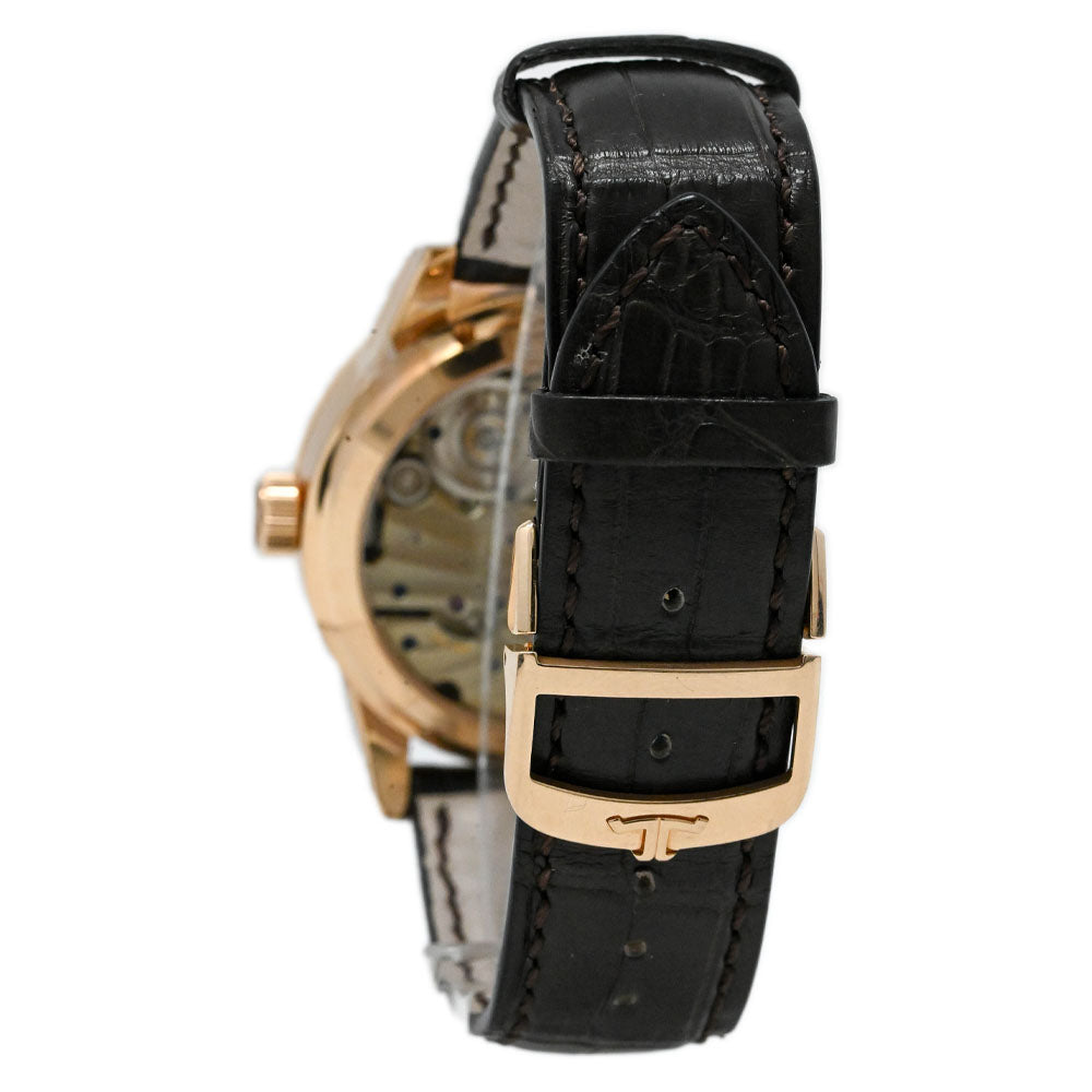 Jaeger LeCoultre Men's Duomètre à Quantième 18K Pink Gold 42mm Slate Grey Dial Watch Reference #: 604244J - Happy Jewelers Fine Jewelry Lifetime Warranty