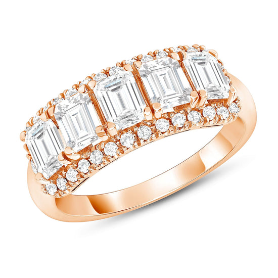 Diamond Baguette Right Hand Ring - Happy Jewelers Fine Jewelry Lifetime Warranty