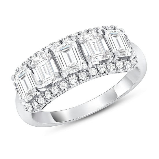 Diamond Baguette Right Hand Ring - Happy Jewelers Fine Jewelry Lifetime Warranty