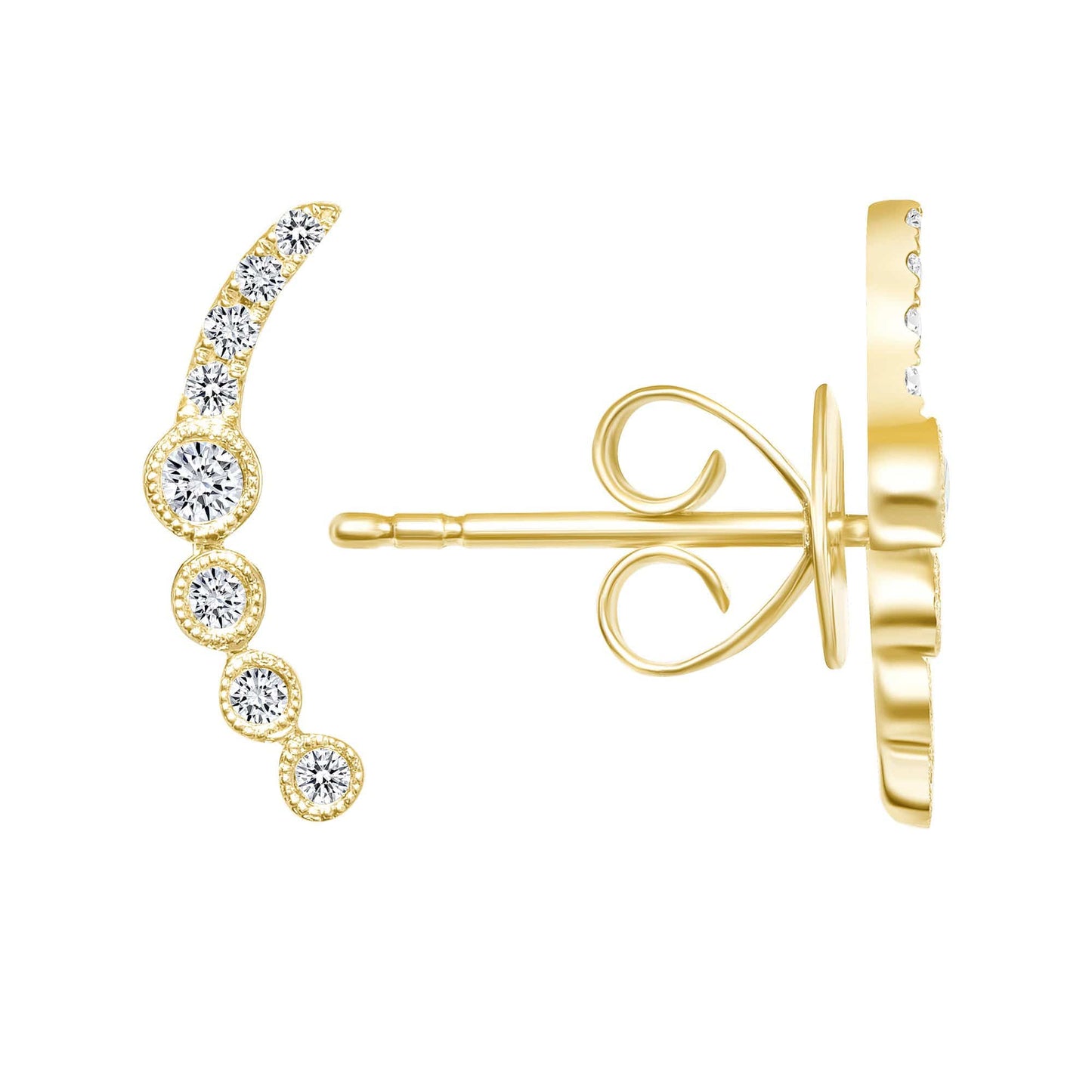 The  Diamond Ear Climb - Happy Jewelers Fine Jewelry Lifetime Warranty