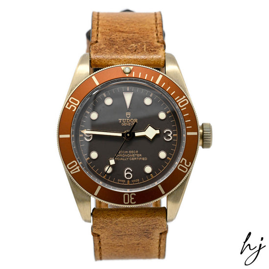 Tudor Men's Black Bay Bronze 43mm Slate Grey Dial Watch Reference #: 79250BM - Happy Jewelers Fine Jewelry Lifetime Warranty