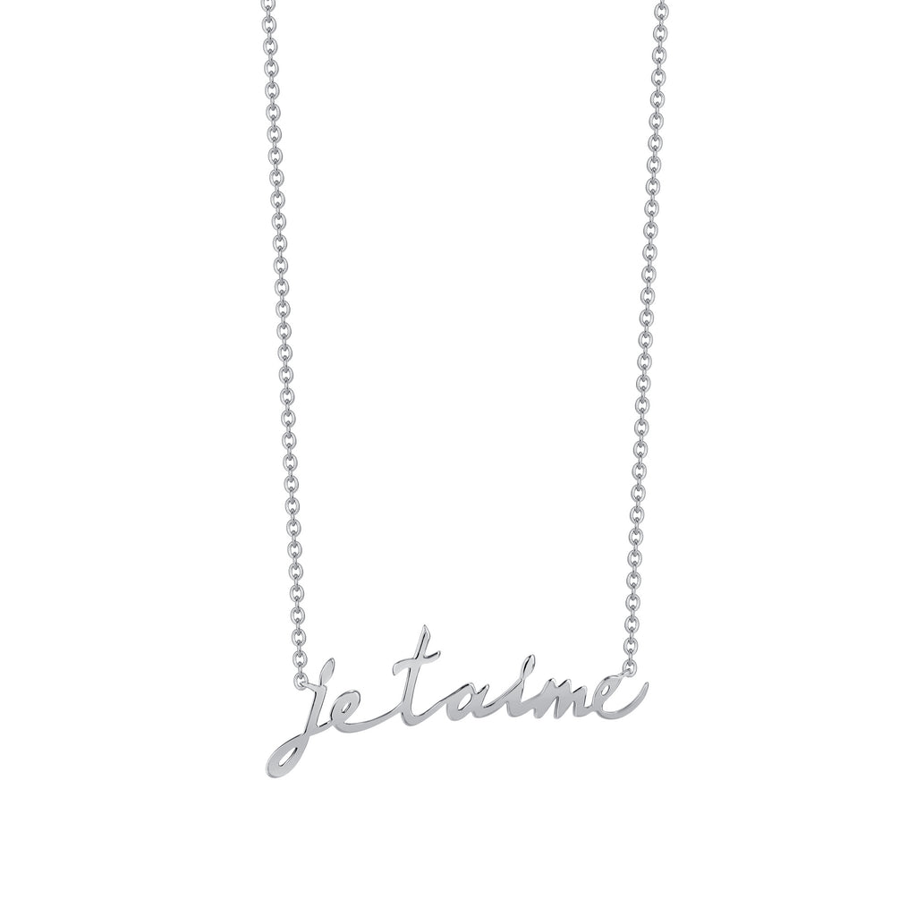 The 'Je t'aime' Necklace - Happy Jewelers Fine Jewelry Lifetime Warranty