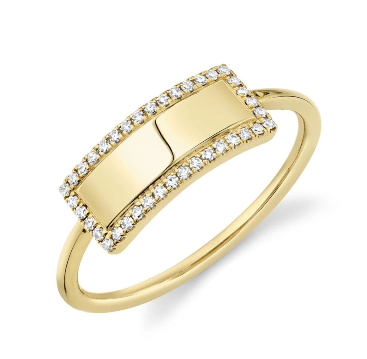 Diamond Personalized ID Ring - Happy Jewelers Fine Jewelry Lifetime Warranty
