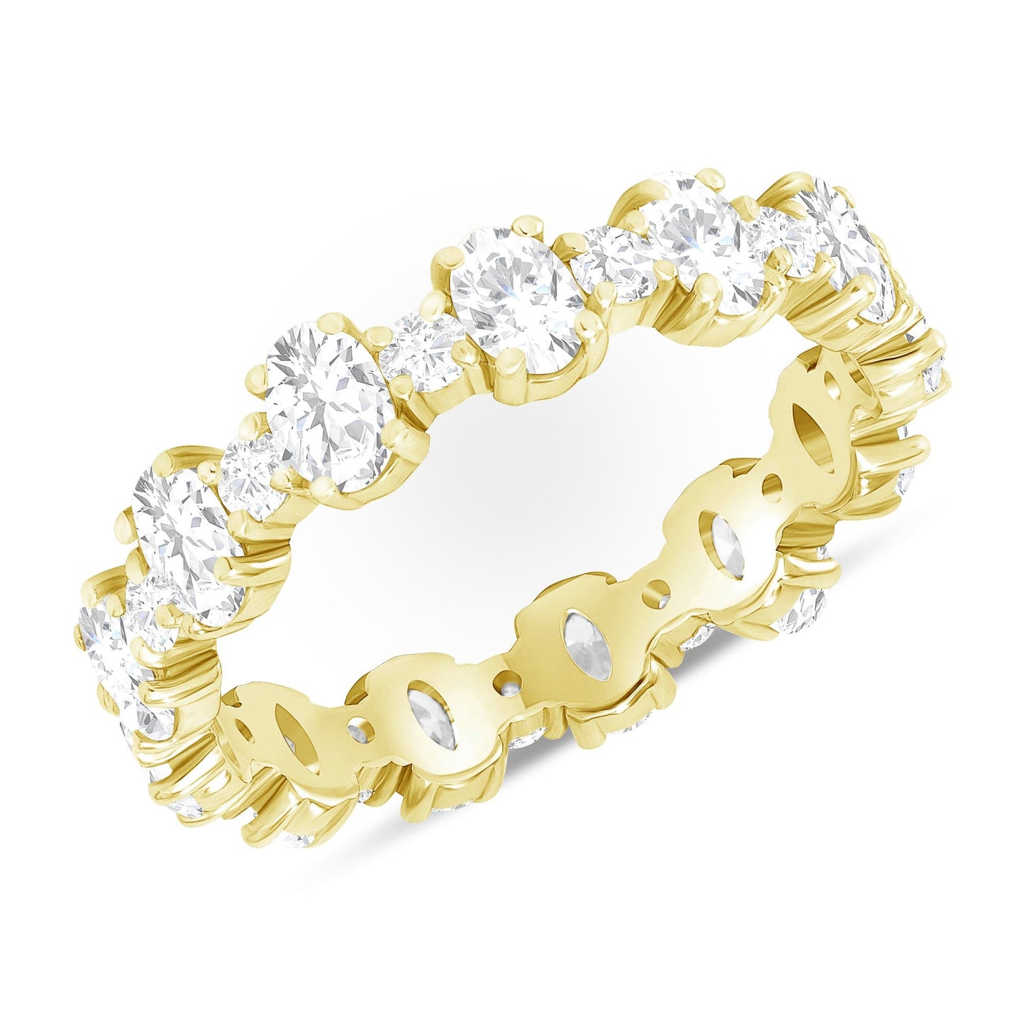 Round + Oval Stackable Eternity Band - Happy Jewelers Fine Jewelry Lifetime Warranty