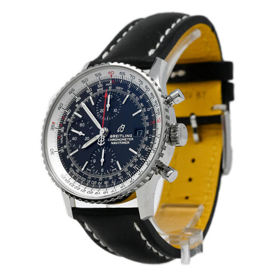 Load image into Gallery viewer, Breitling Men&amp;#39;s Navitimer Stainless Steel 41mm Black Chronograph Dial Watch Reference #: A13324 - Happy Jewelers Fine Jewelry Lifetime Warranty
