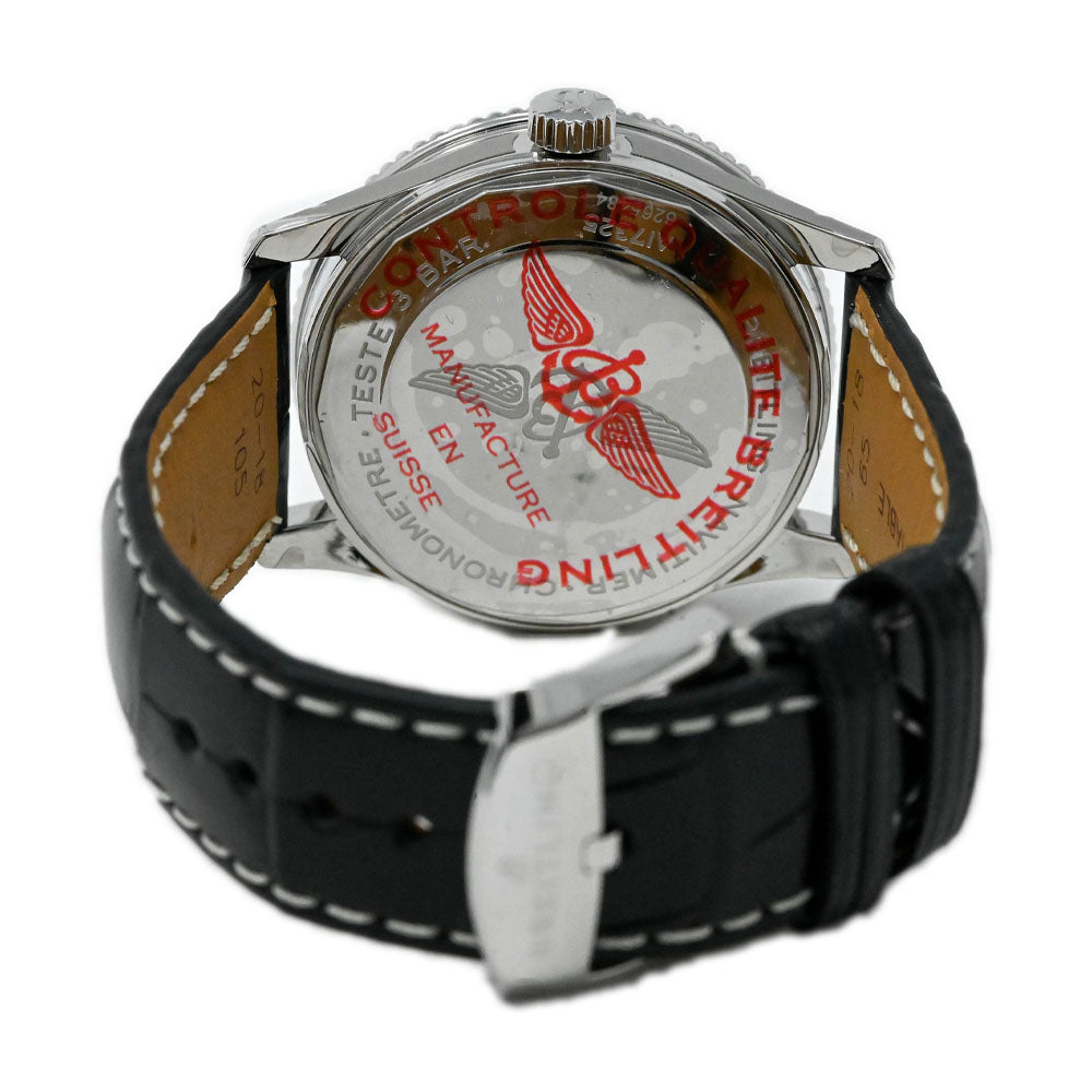Breitling Men's A17325241B1P1 Navitimer 1 Black Leather Watch