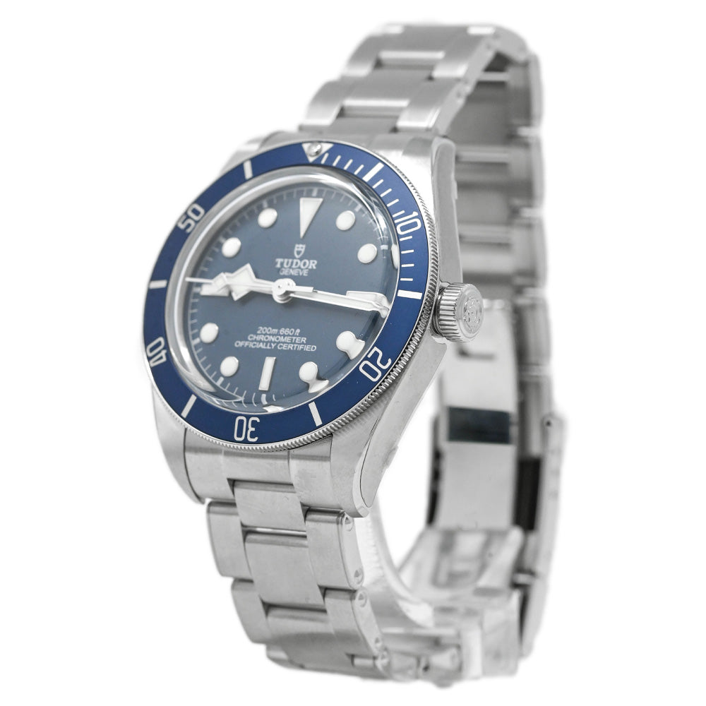 Tudor Men's Black Bay 58 Stainless Steel 39mm Blue Dot Dial Watch Reference #: 79030B - Happy Jewelers Fine Jewelry Lifetime Warranty