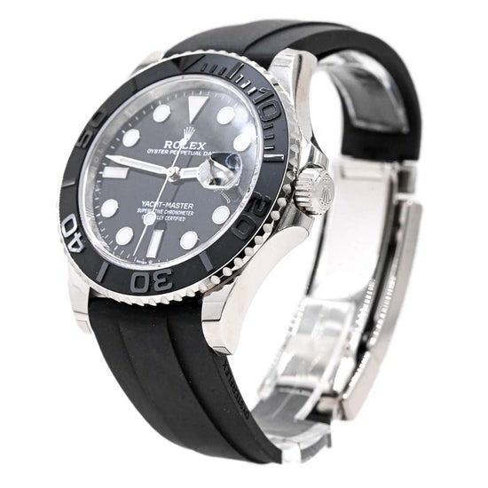 Load image into Gallery viewer, Rolex Men&amp;#39;s Yachtmaster White Gold 40mm Black Dot Dial Watch Reference #: 226659 - Happy Jewelers Fine Jewelry Lifetime Warranty
