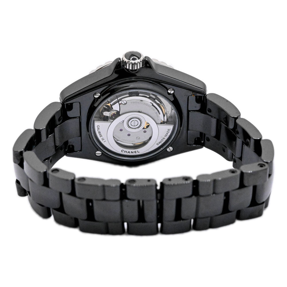 Chanel Men's J12 Black Ceramic 41mm Black Dial Watch Ref: #H5697 - Happy Jewelers Fine Jewelry Lifetime Warranty