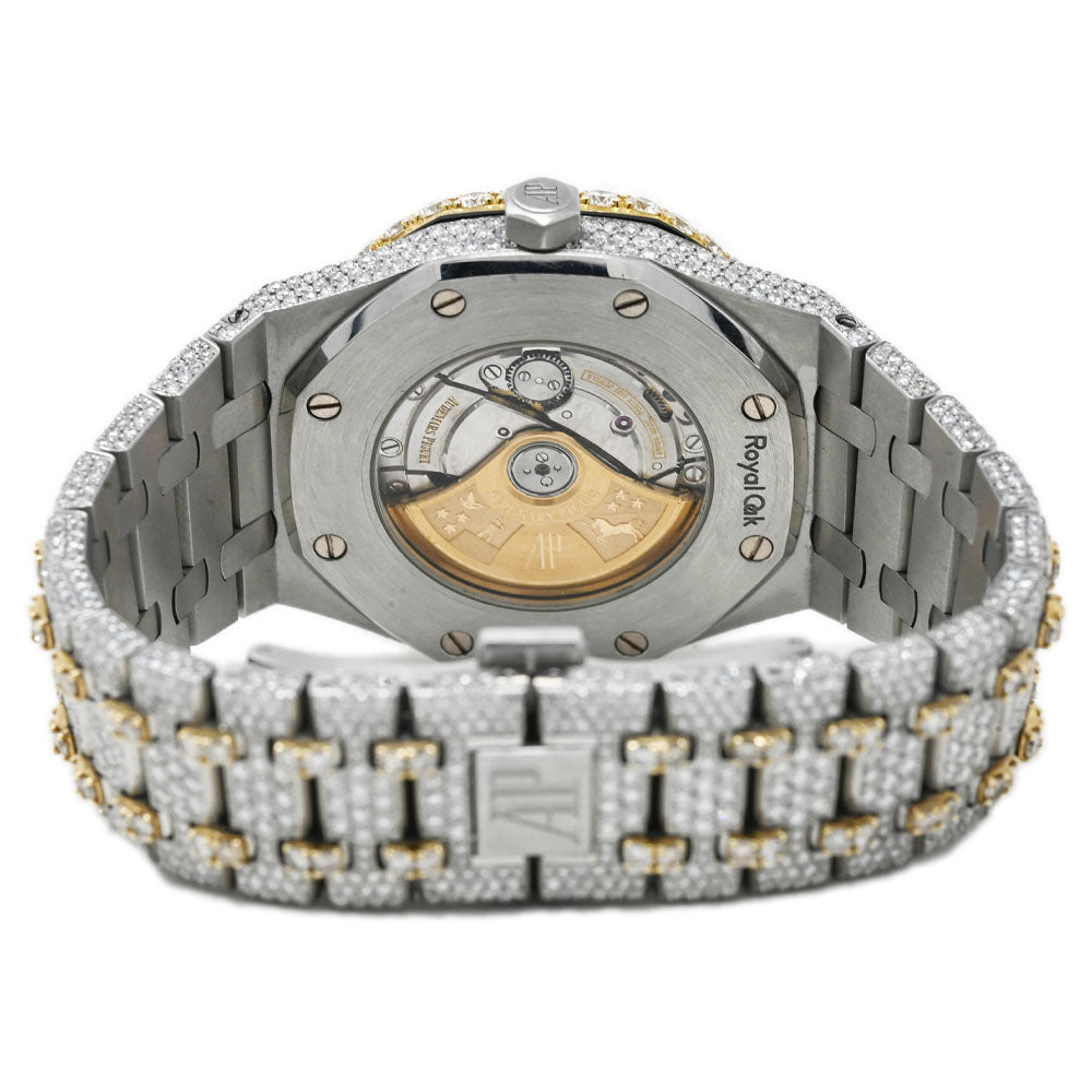 Audemars Piguet Men's Royal Oak Stainless Steel 41mm Custom ICED OUT Pave Dial Watch - Happy Jewelers Fine Jewelry Lifetime Warranty