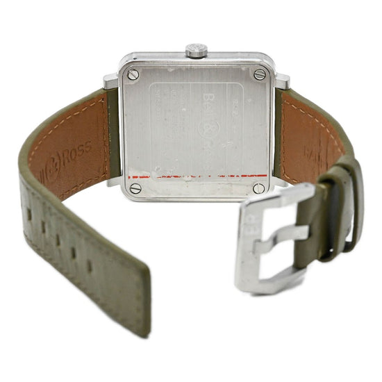 Bell & Ross Men's Aviation Stainless Steel 39mm Khaki Green Camo Dial Watch Reference #: BRS-CK-ST/SCA - Happy Jewelers Fine Jewelry Lifetime Warranty
