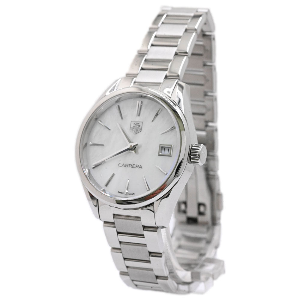 Load image into Gallery viewer, Tag Heuer Ladies Carrera Stainless Steel 32mm White MOP Stick Dial Watch Ref# WAR1311.BA0778 - Happy Jewelers Fine Jewelry Lifetime Warranty
