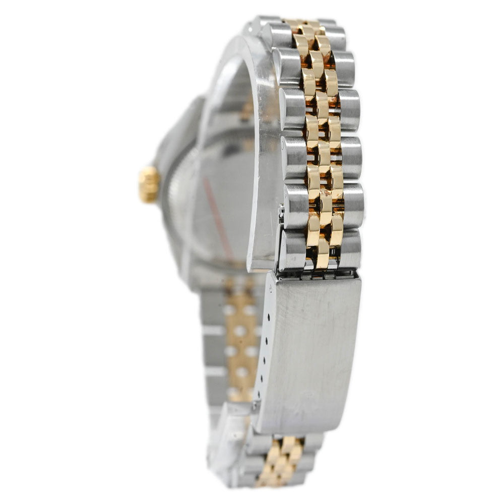 Rolex Ladies Datejust Yellow Gold & Stainless Steel 26mm Custom Champagne Diamond Dial Watch Reference# 69173 - Happy Jewelers Fine Jewelry Lifetime Warranty