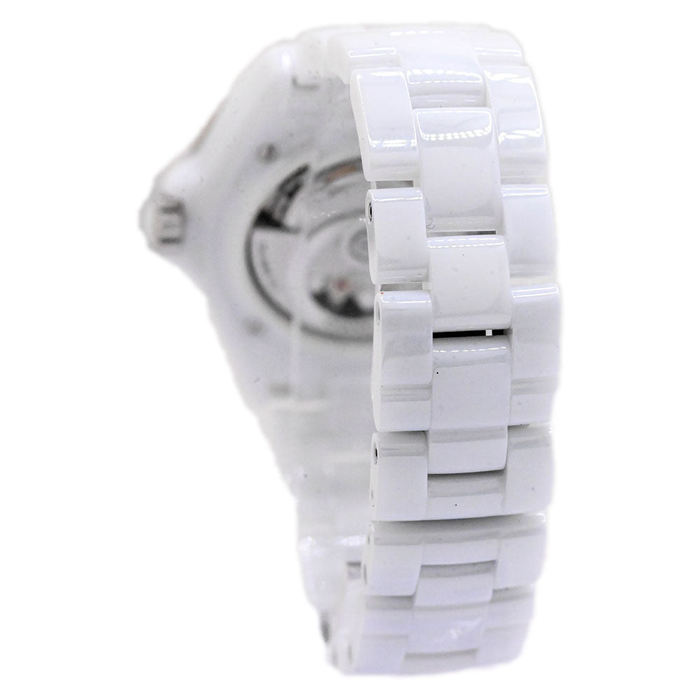 Chanel J12 White Ceramic 38mm White Dial Watch Ref# H6186