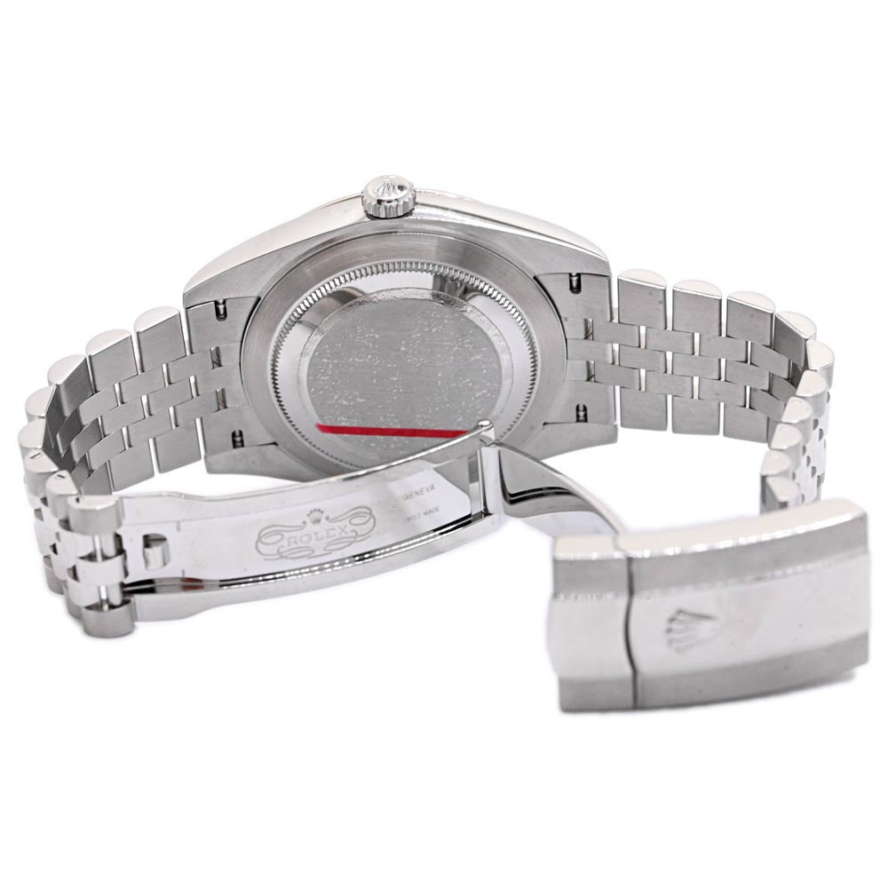 Rolex Men's Datejust Stainless Steel 41mm White MOP Diamond Dial Watch Reference #: 126334 - Happy Jewelers Fine Jewelry Lifetime Warranty