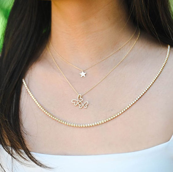 Double Butterfly Diamond Necklace - Happy Jewelers Fine Jewelry Lifetime Warranty