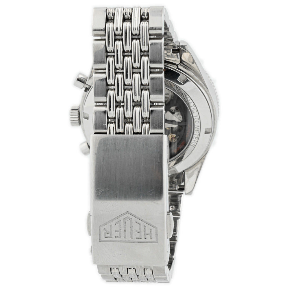 Tag Heuer Men's Autavia Stainless Steel 42mm Black Chronograph Stick Dial Watch Reference #: CBE2110.BA0687 - Happy Jewelers Fine Jewelry Lifetime Warranty