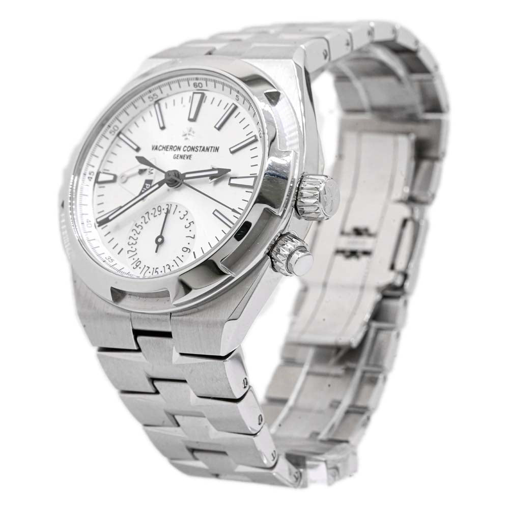Vacheron Constantin Men's Overseas Dual Time Stainless Steel 41mm Silver Dial Watch Reference #:  7900V/110A-B333 - Happy Jewelers Fine Jewelry Lifetime Warranty