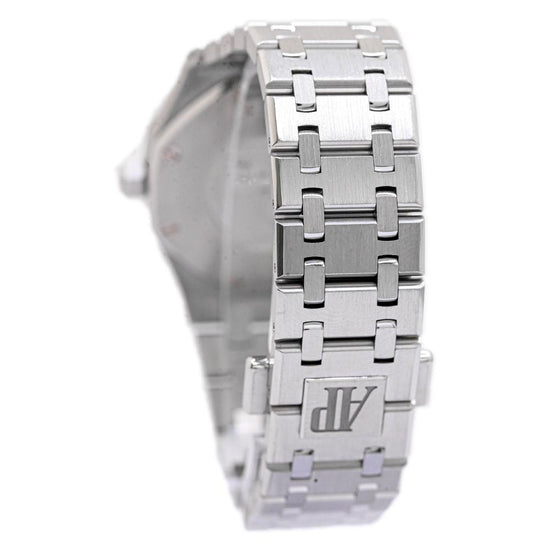 Load image into Gallery viewer, Audemars Piguet Ladies Royal Oak Stainless Steel 33mm Black Stick Dial Watch Reference #: 67650ST.OO.1261ST.01 - Happy Jewelers Fine Jewelry Lifetime Warranty
