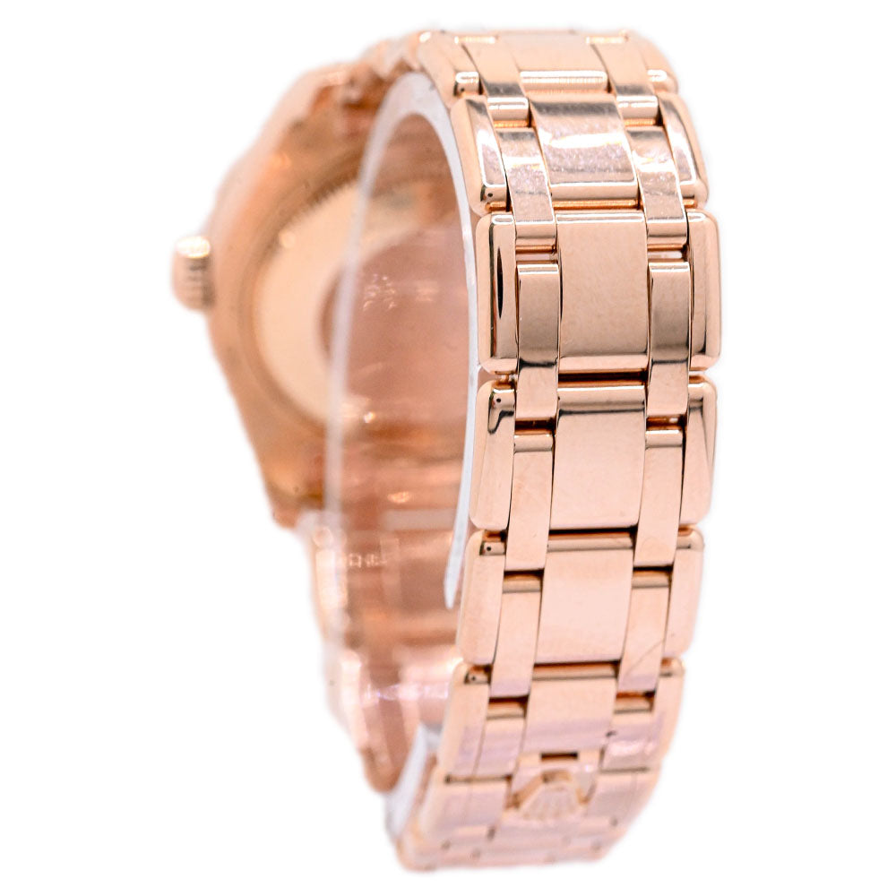Rolex Ladies Pearlmaster Rose Gold 34mm Chocolate Roman Diamond 6 Dial Watch Reference #: 81315 - Happy Jewelers Fine Jewelry Lifetime Warranty