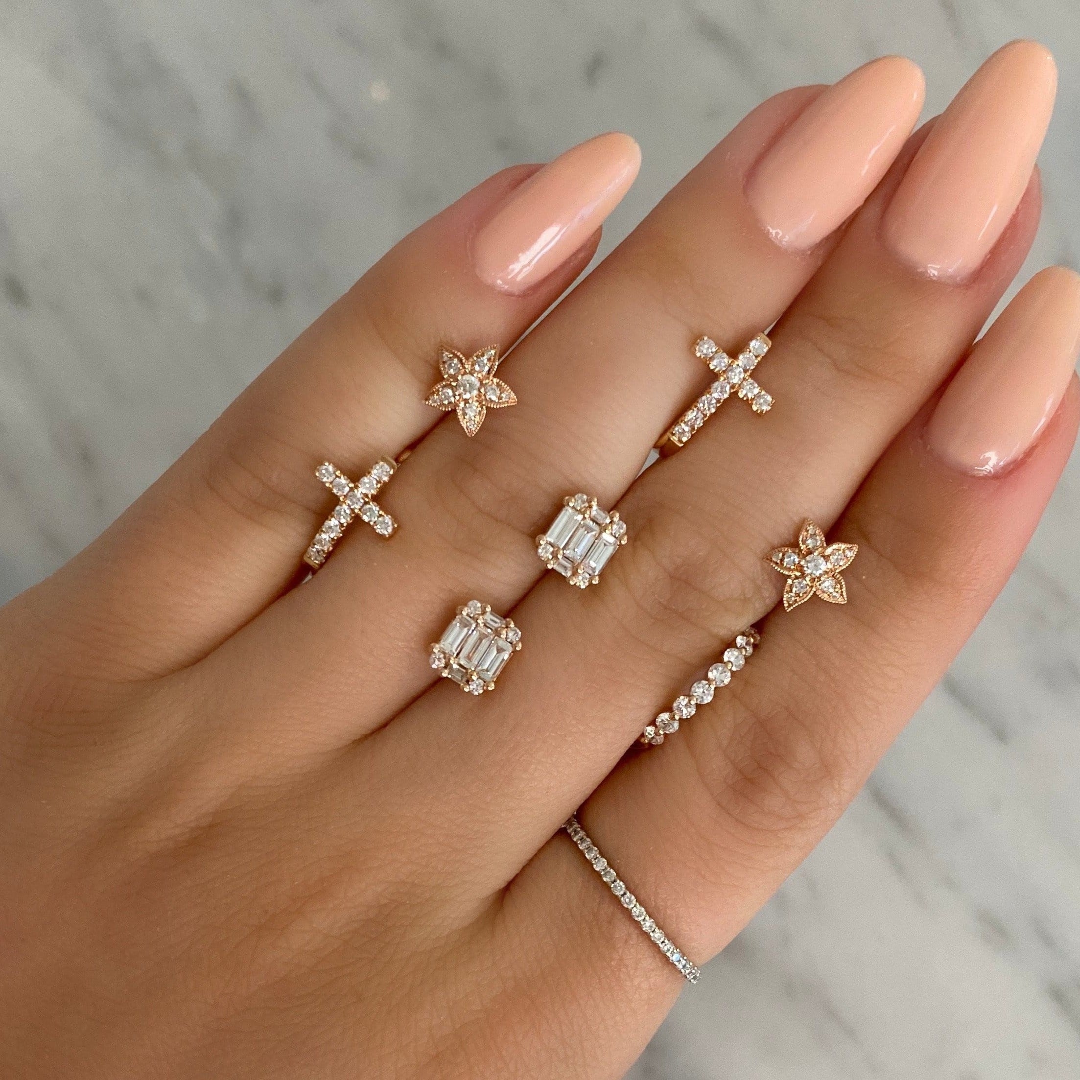 Cross Hoops - Happy Jewelers Fine Jewelry Lifetime Warranty