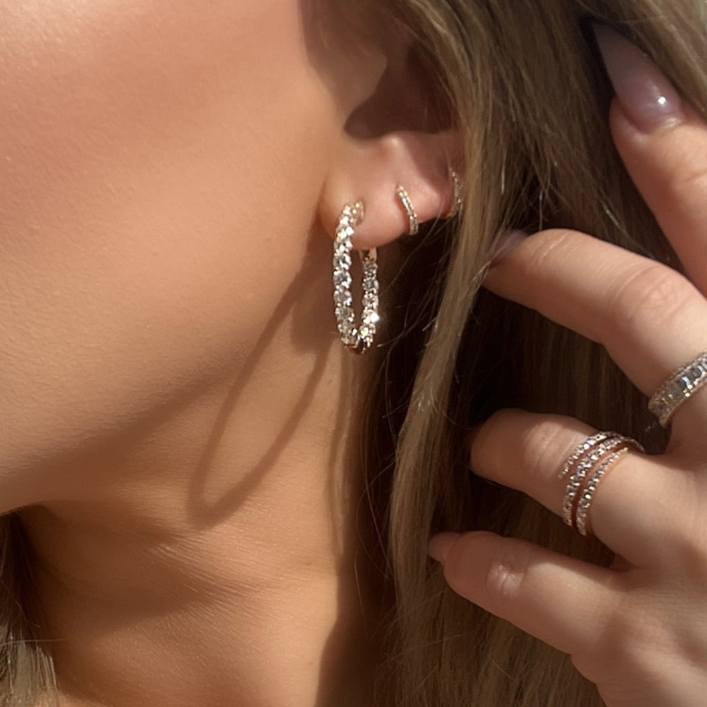 3 Carat Diamond Hoops - Happy Jewelers Fine Jewelry Lifetime Warranty
