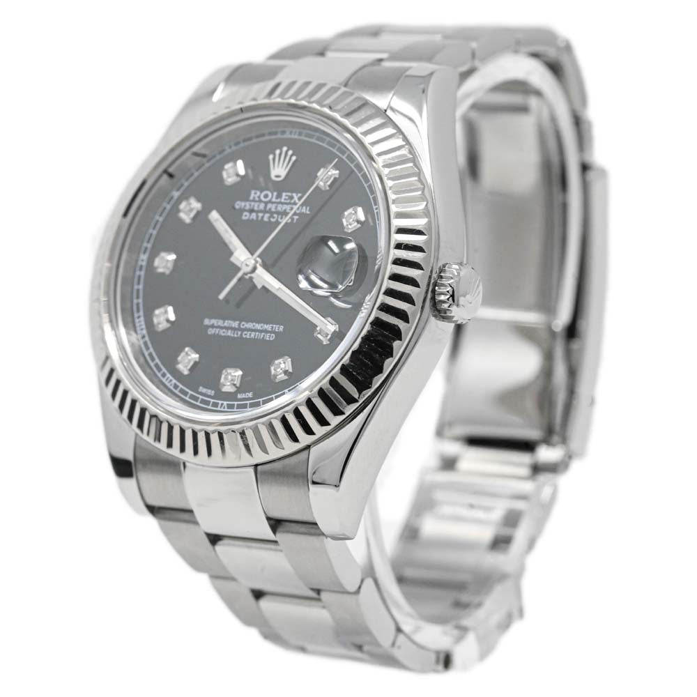 Load image into Gallery viewer, Rolex Men&amp;#39;s Datejust II Stainless Steel 41mm Blue Stick Dial Watch Reference #: 116334 - Happy Jewelers Fine Jewelry Lifetime Warranty
