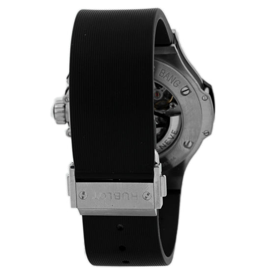 Hublot Men's Big Bang Stainless Steel 44mm Matte Black Stick Dial Watch Reference #: 301.SX.1170.RX - Happy Jewelers Fine Jewelry Lifetime Warranty