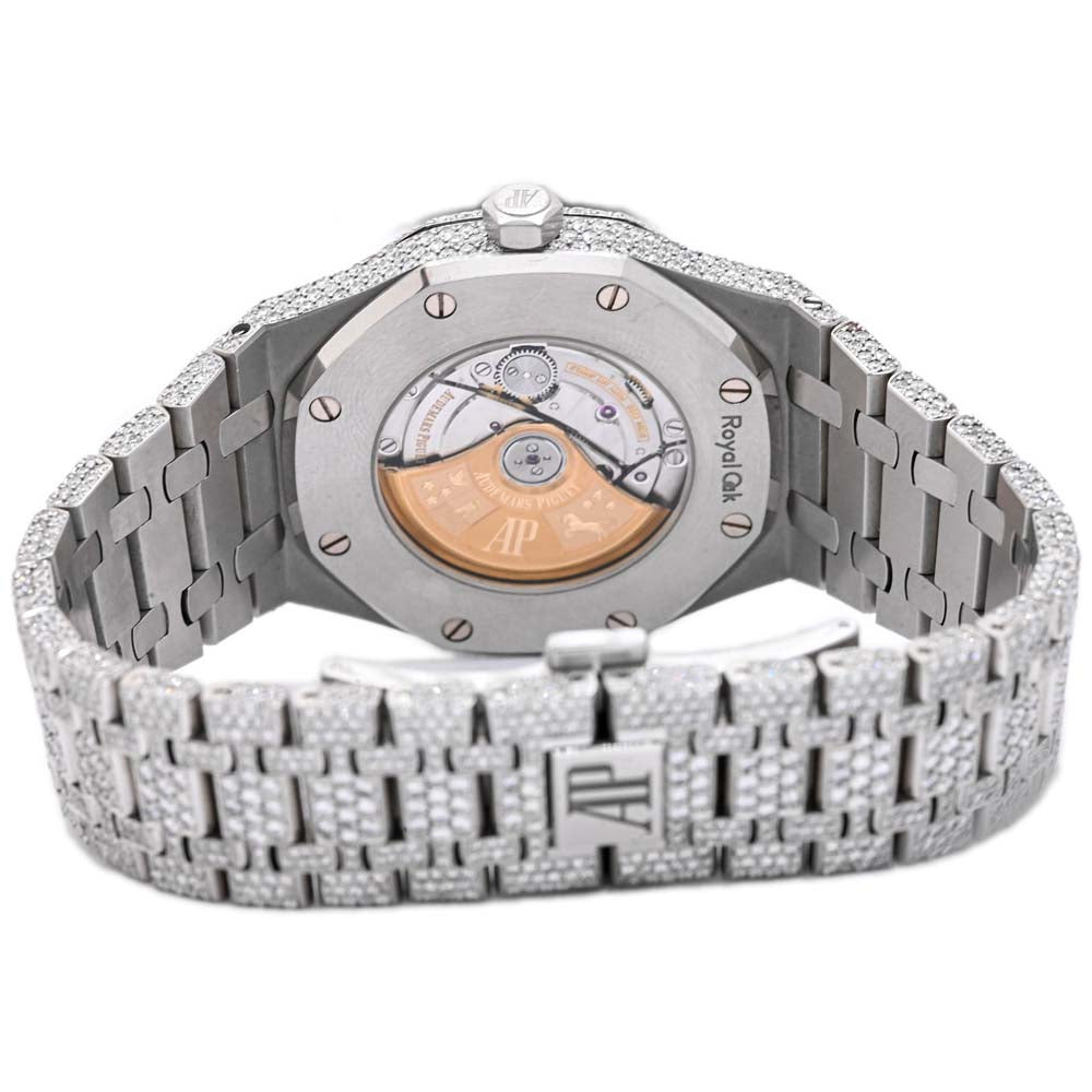 Audemars Piguet Mens Royal Oak Stainless Steel 41mm Black Stick Dial Watch Reference #: 15500ST.OO.1220ST.03 - Happy Jewelers Fine Jewelry Lifetime Warranty